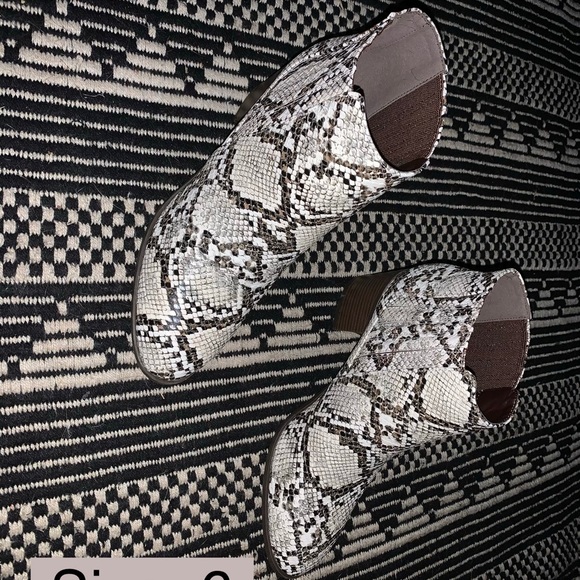 Snakeskin Booties - Picture 1 of 2